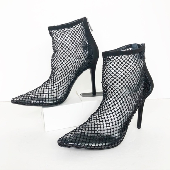 Charles David black mesh sequin ankle boots - Picture 10 of 10